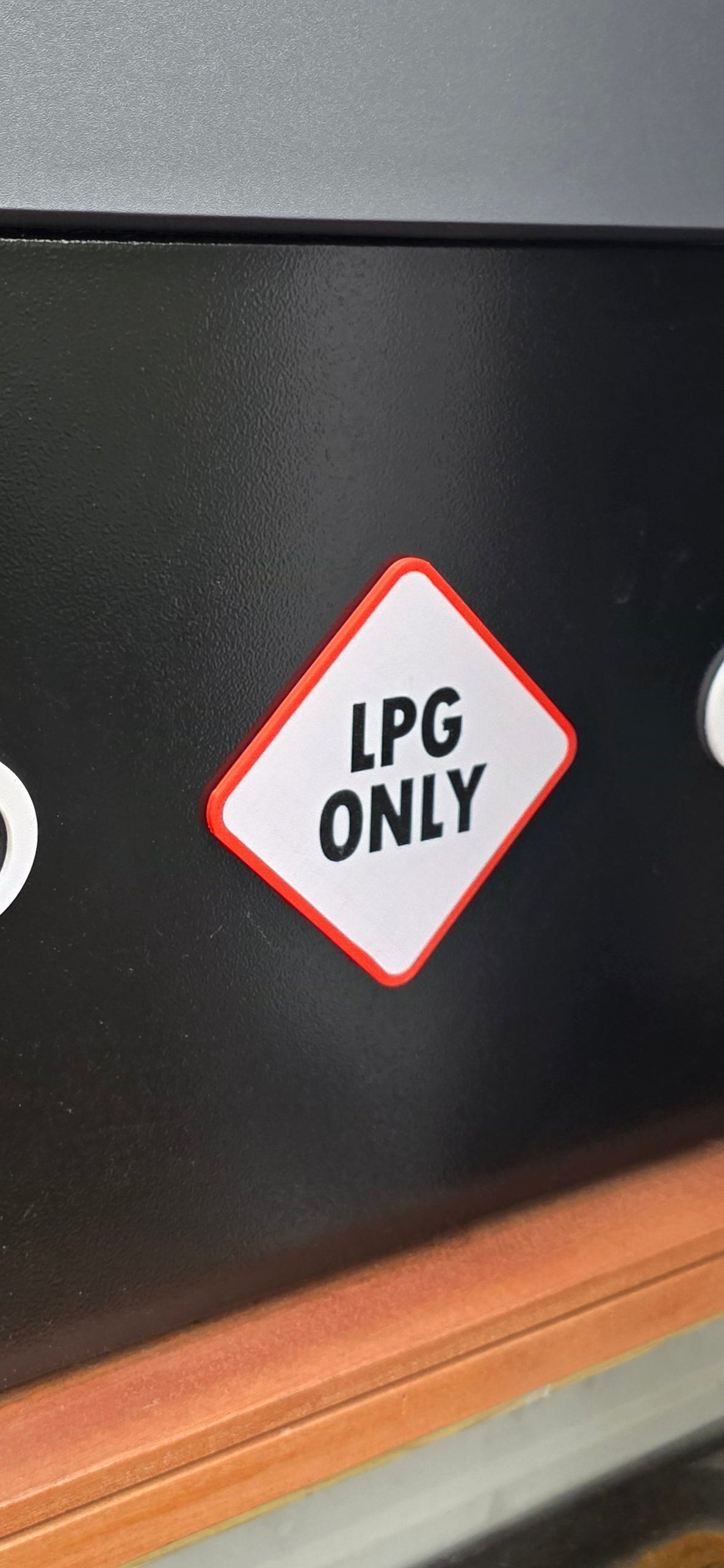 3d printed gas cabinet decal replacement LPG sticker