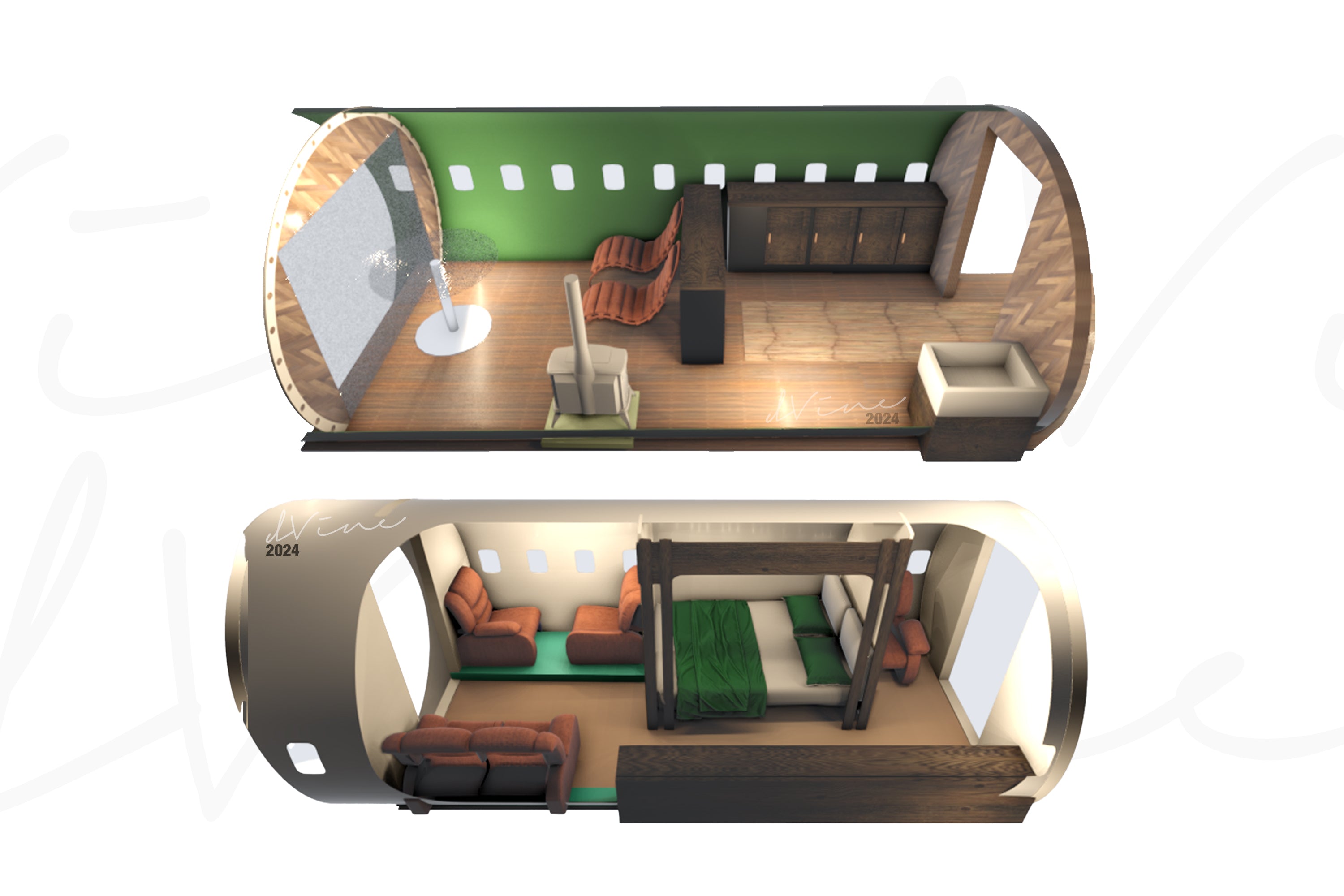 Dash-8 Off Grid Split Sleep Pods
